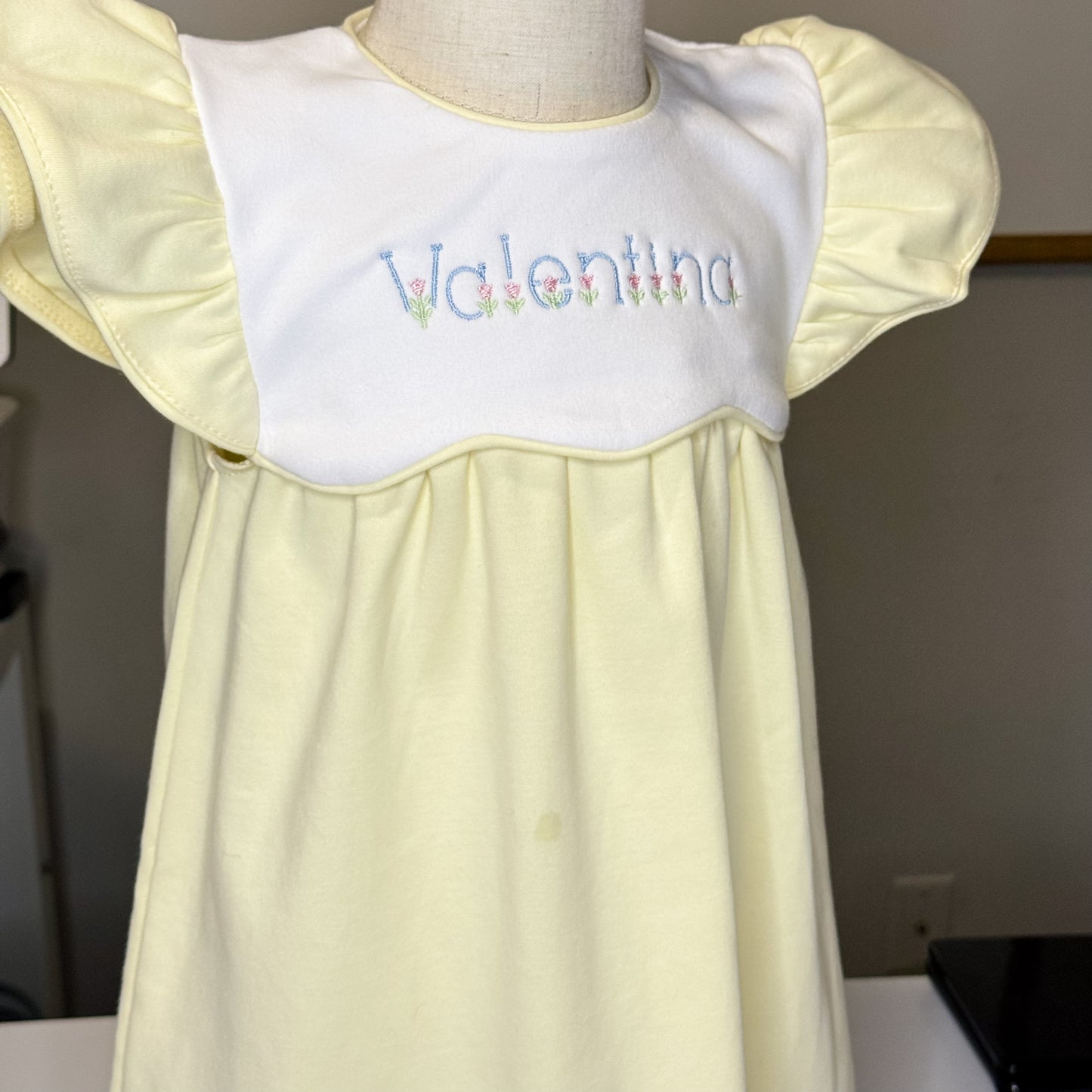 Personalized Ruffle Sleeve Dress
