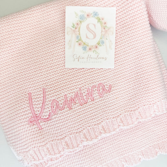 Embroidered Bunny Lovey