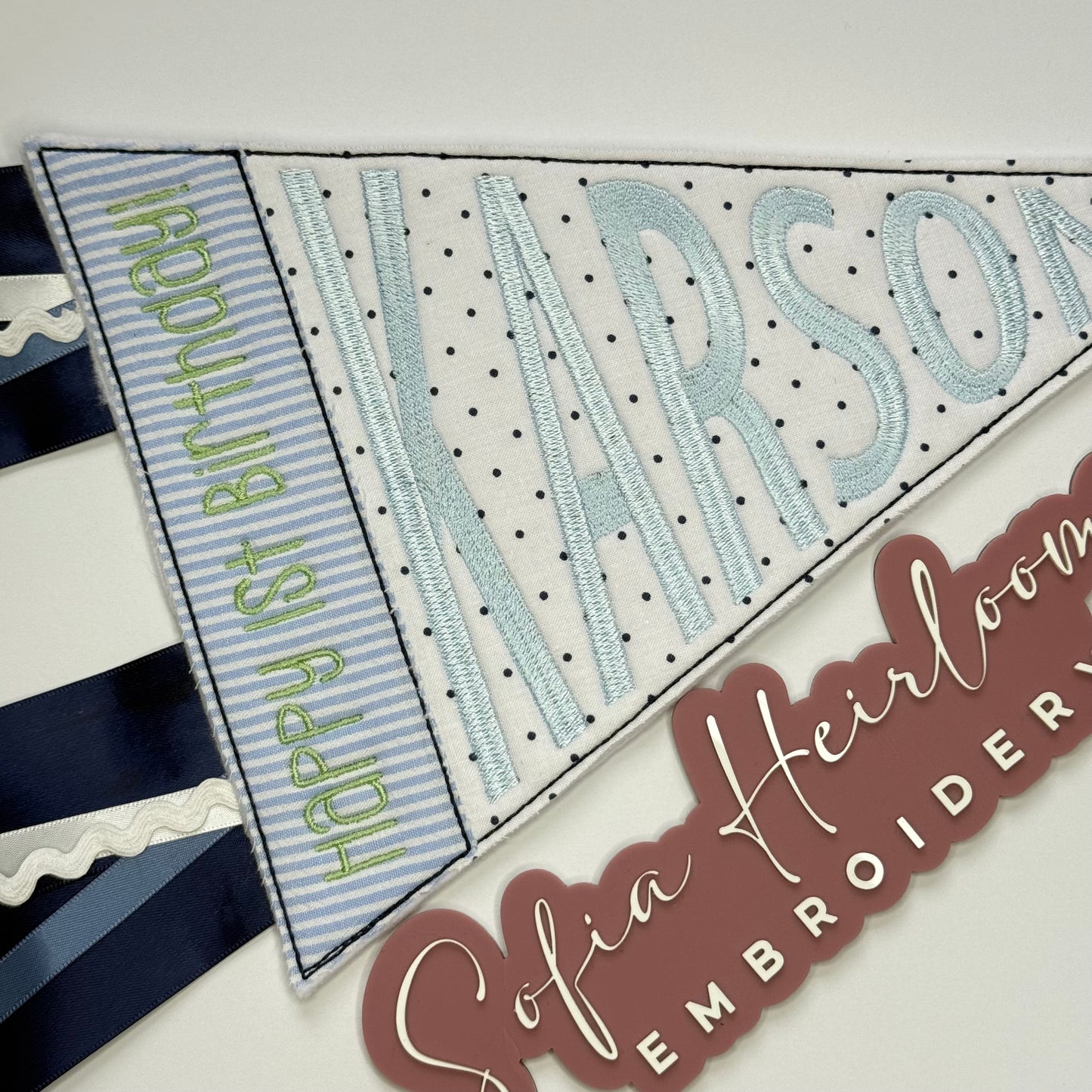 Custom Embroidered Pennant