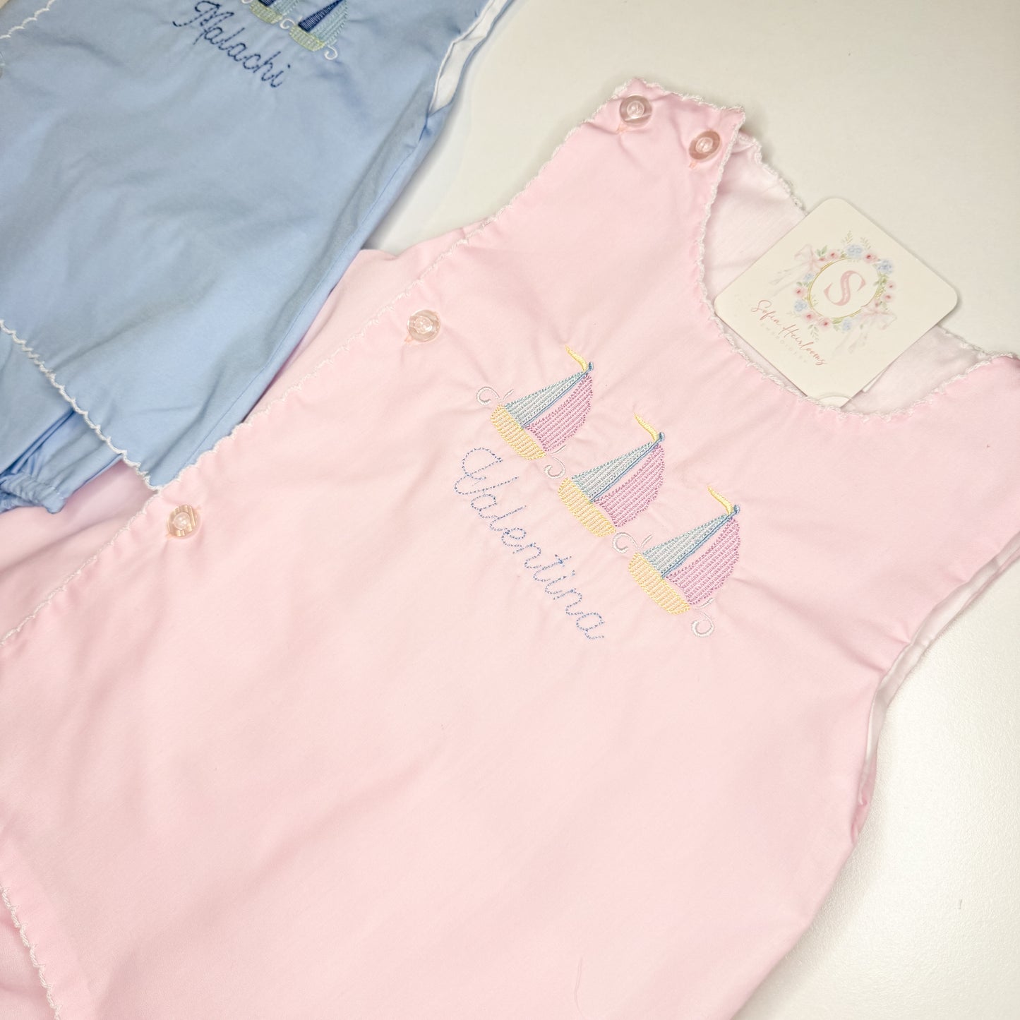 Personalized Sailboat Diaper Set
