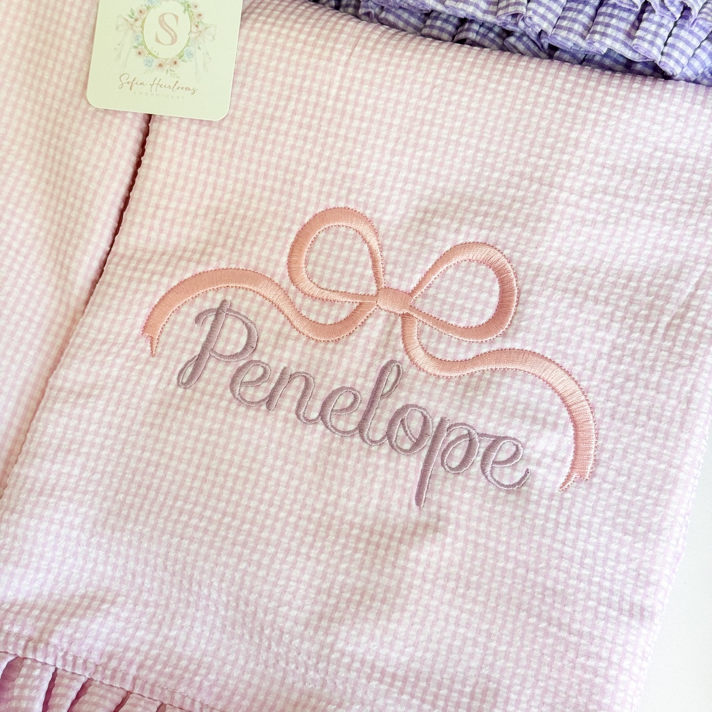 Personalized Seersucker Beach Towels