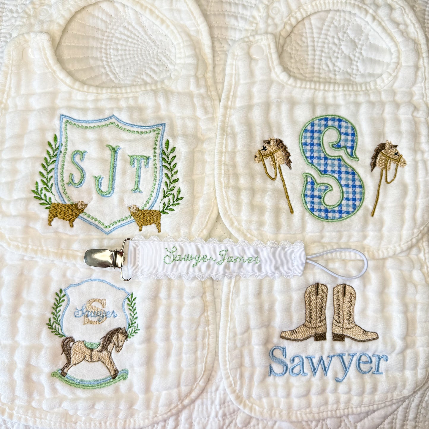 Personalized Muslin Bibs