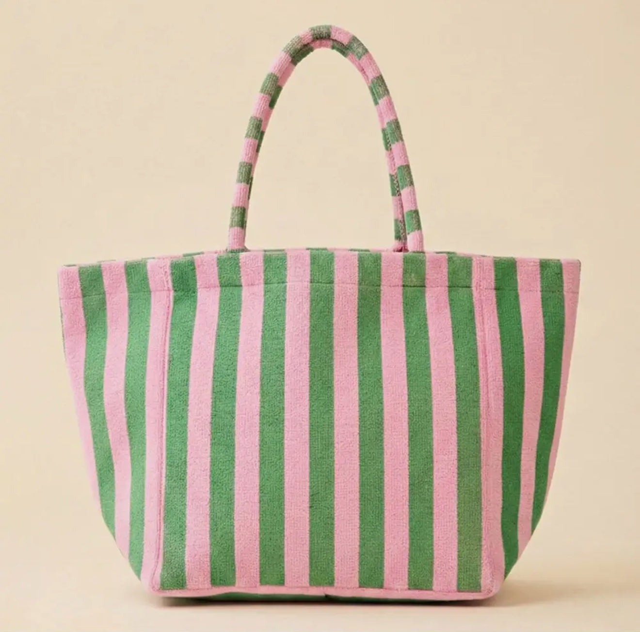 Striped Terry Tote Bag