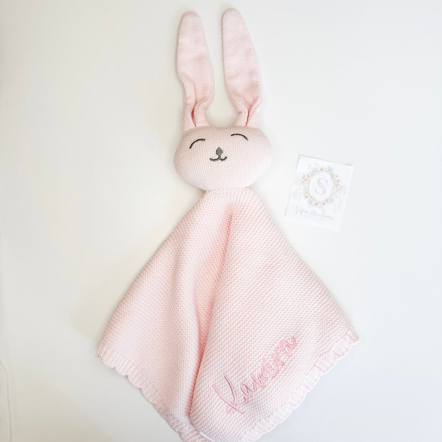 Embroidered Bunny Lovey
