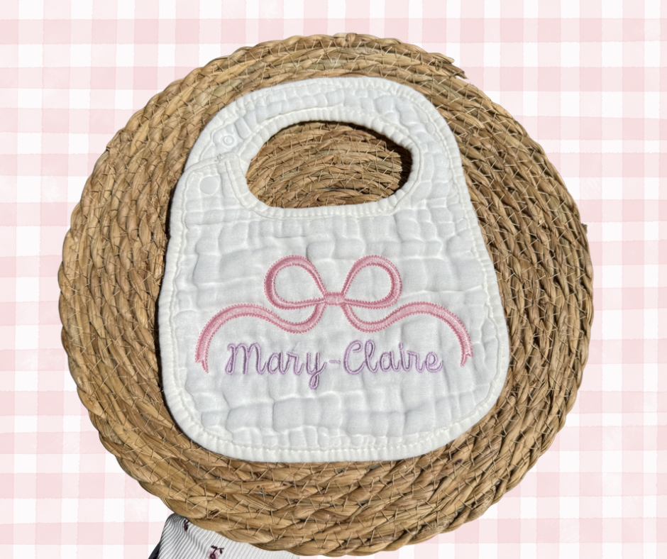 Personalized Muslin Bibs
