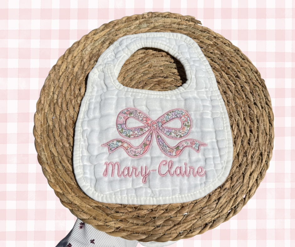 Personalized Muslin Bibs