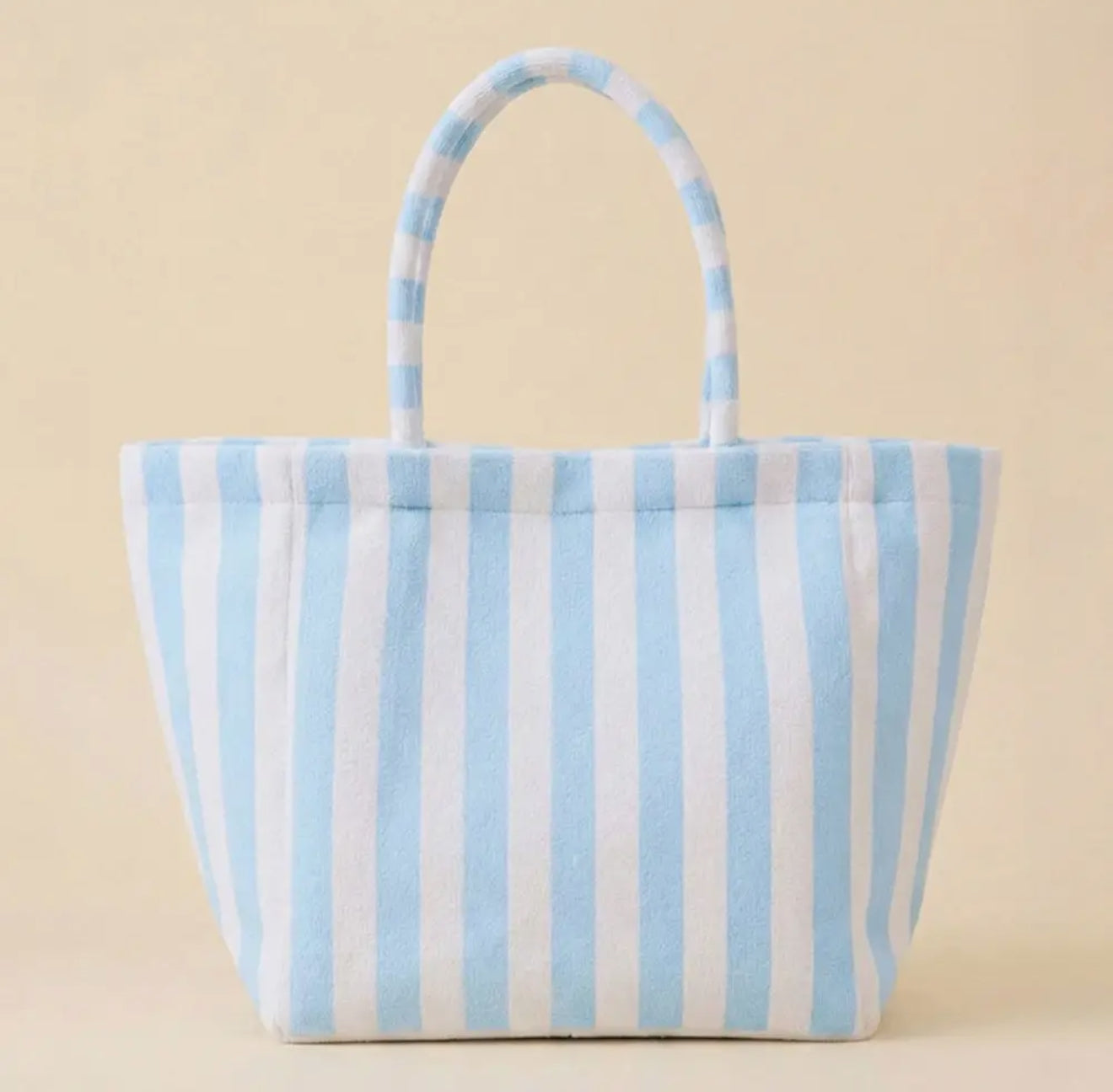 Striped Terry Tote Bag
