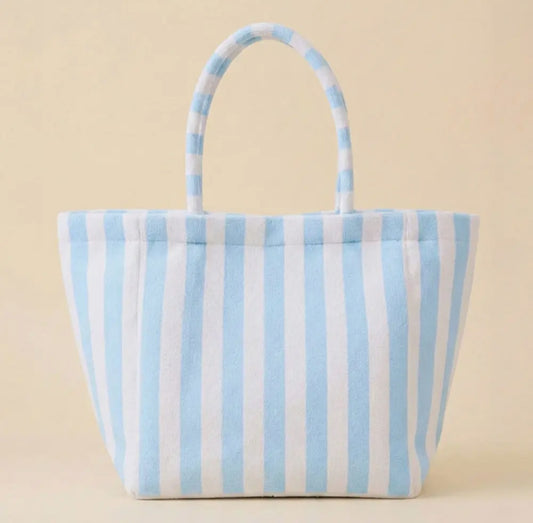 Striped Terry Tote Bag