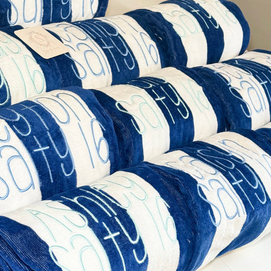 Personalized Stripe Beach Towels