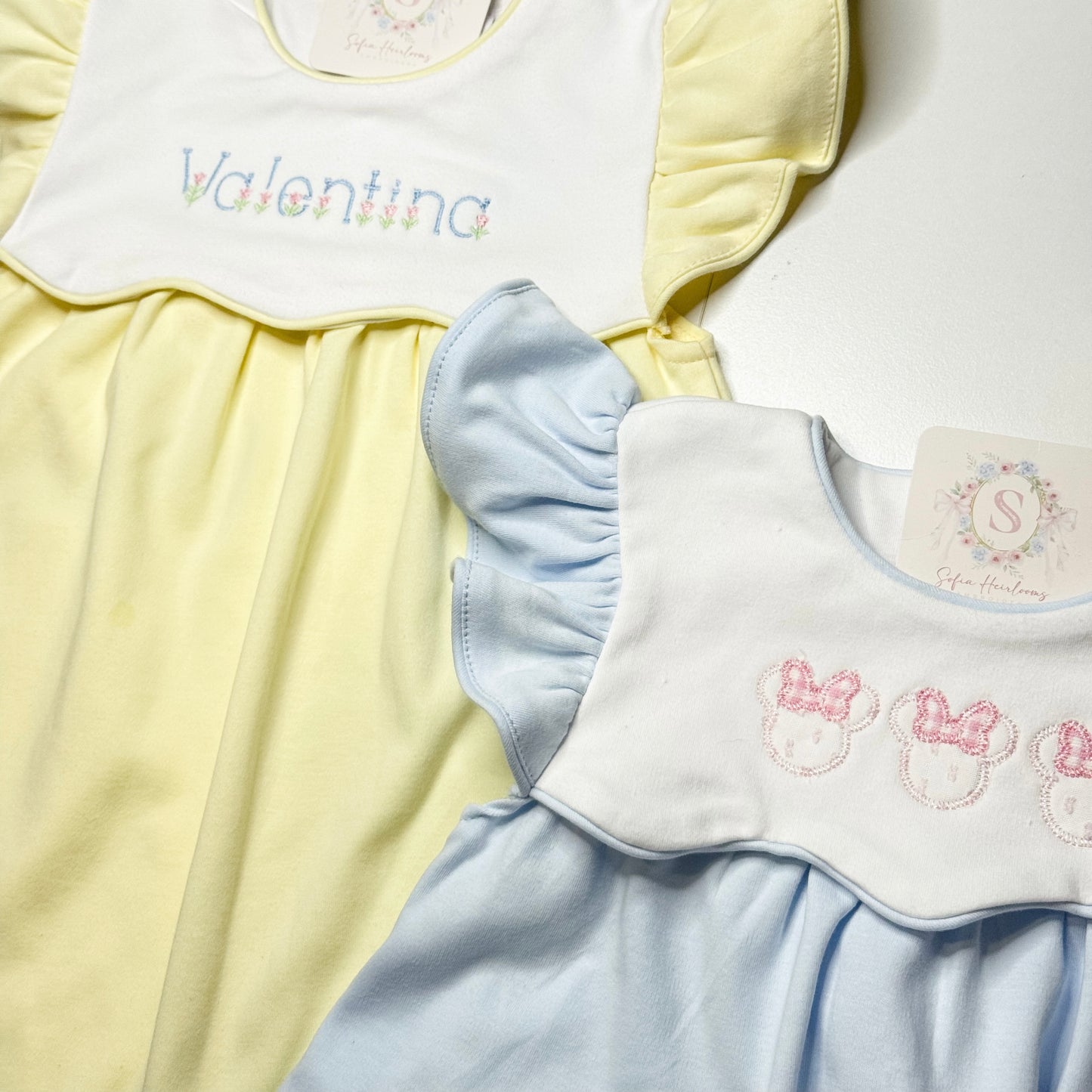 Personalized Ruffle Sleeve Dress
