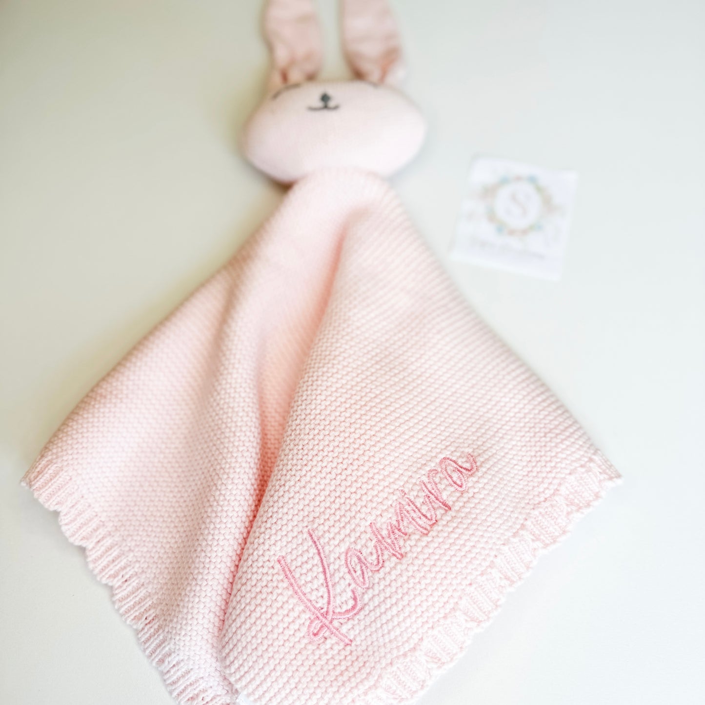 Embroidered Bunny Lovey