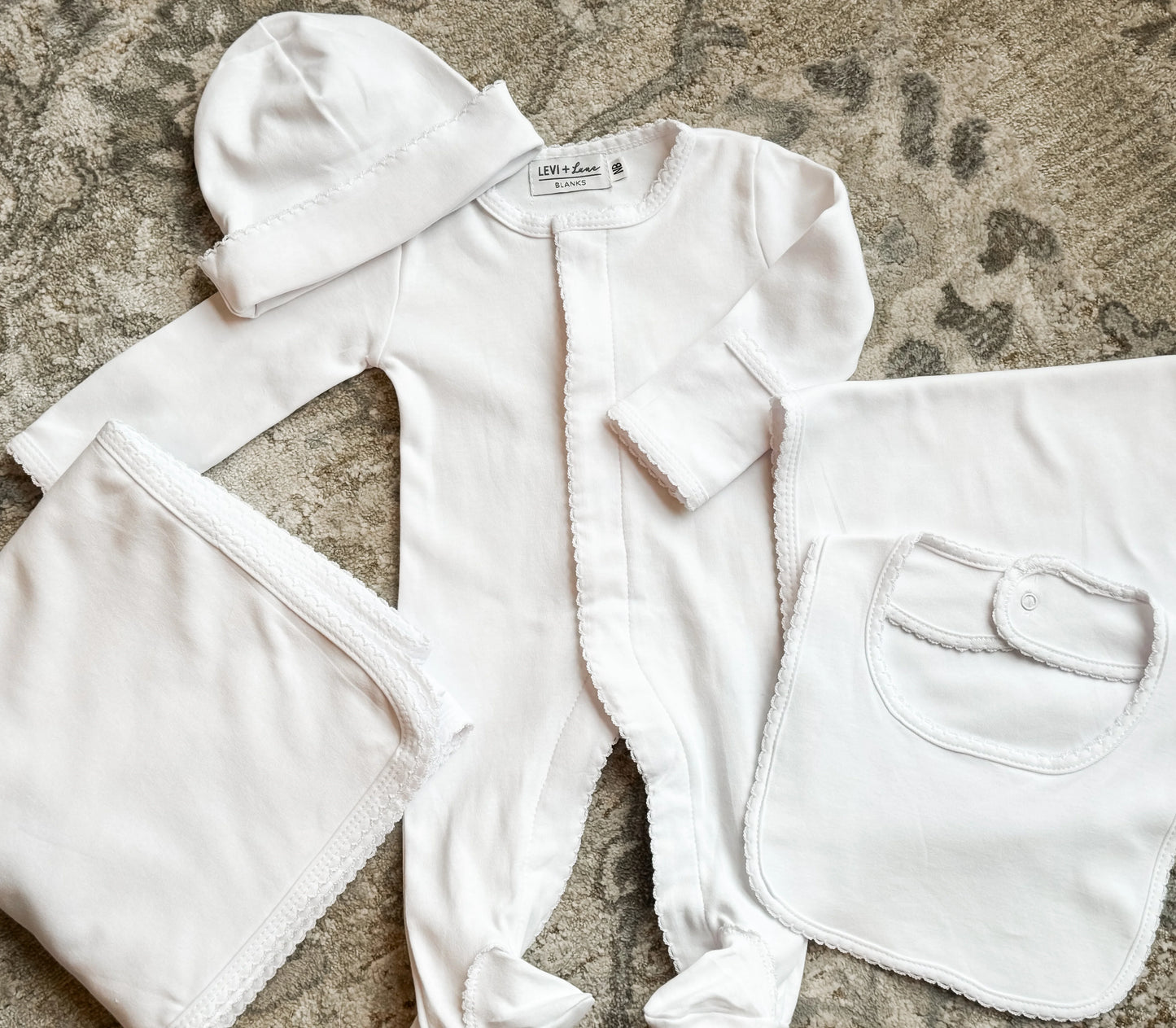 Picot Trim Baby Set