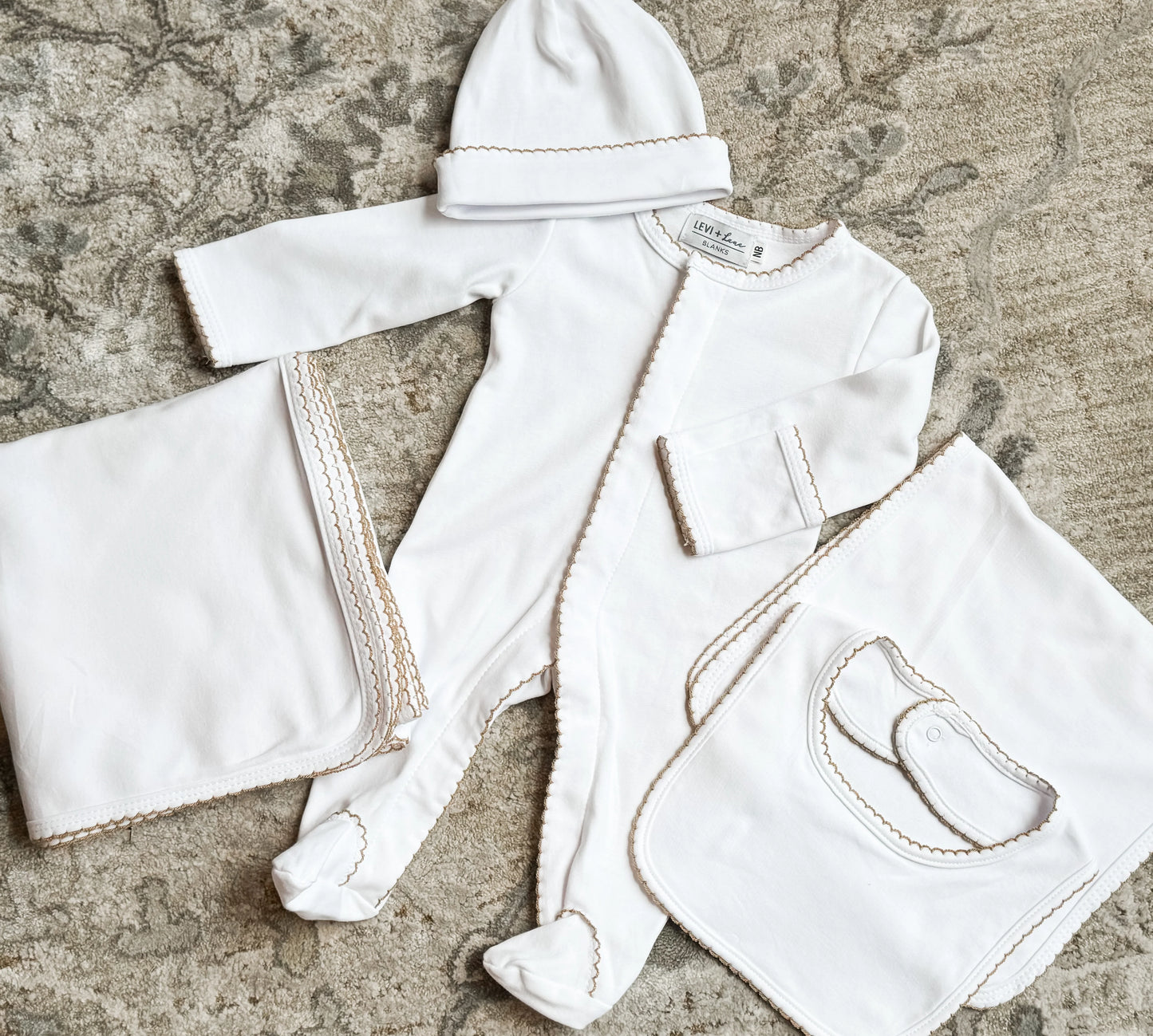 Picot Trim Baby Set